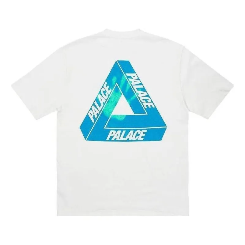 Palace SS23 Reacto Tri-ferg T-Shirt 'White' P24ES029 sold by KicksCrew