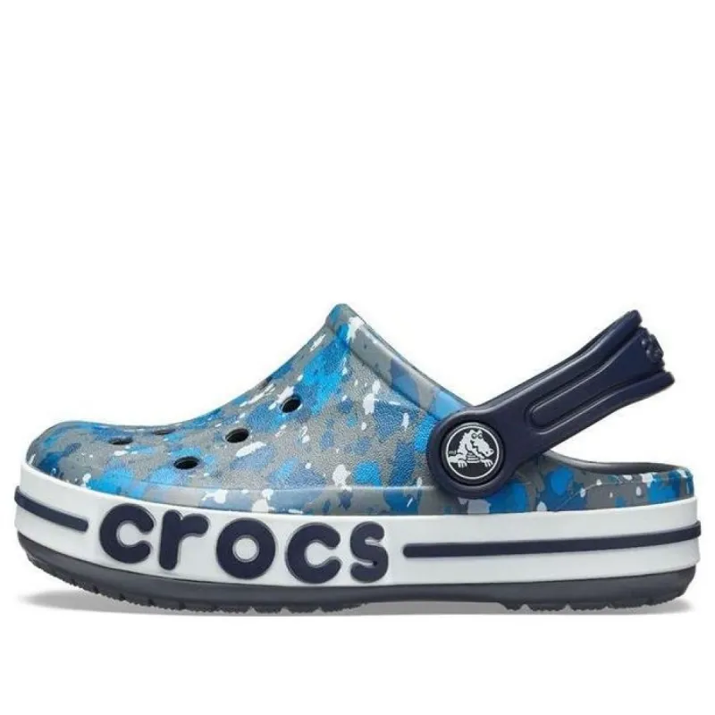 (GS) Crocs Bayaband Printed Clogs 'Blue Grey' 205810-025 sold by KicksCrew