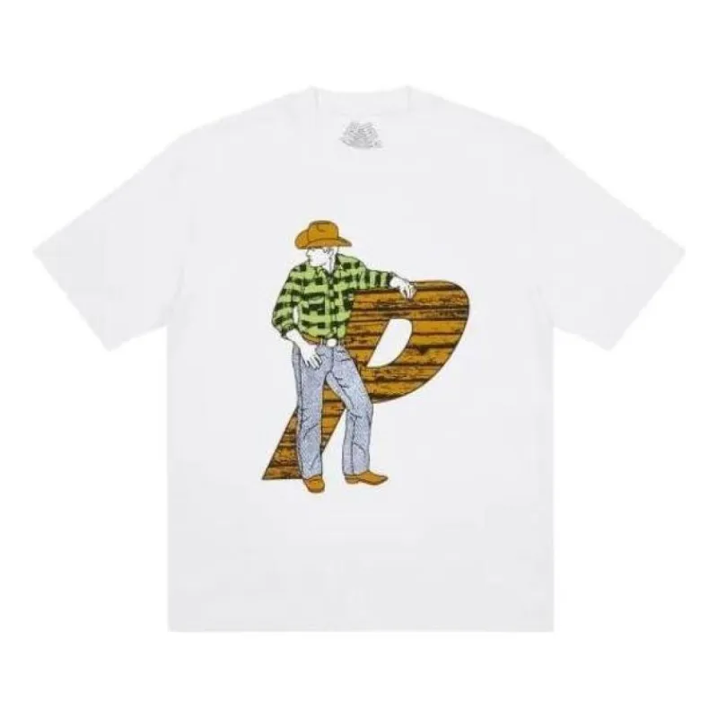 Palace FW22 Saddle UP T-Shirt 'White' P23TS046 sold by KicksCrew