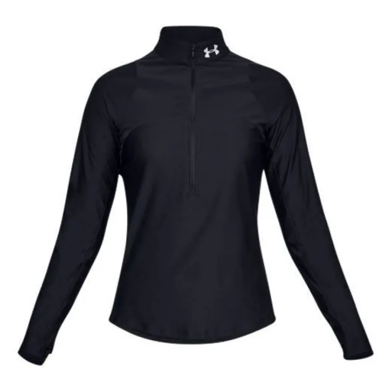 (WMNS) Under Armour Qualifier Hybrid 1/2 Zip Jacket 'Black' 1326512-001 sold by KicksCrew