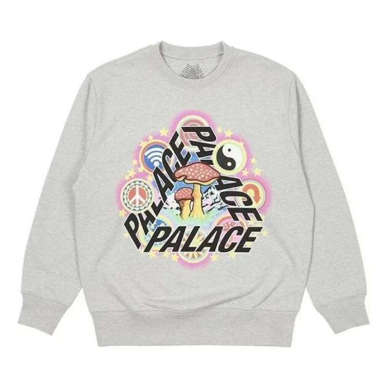 Palace Bun 5G Crew Sweater 'Grey' P23CW035 sold by KicksCrew