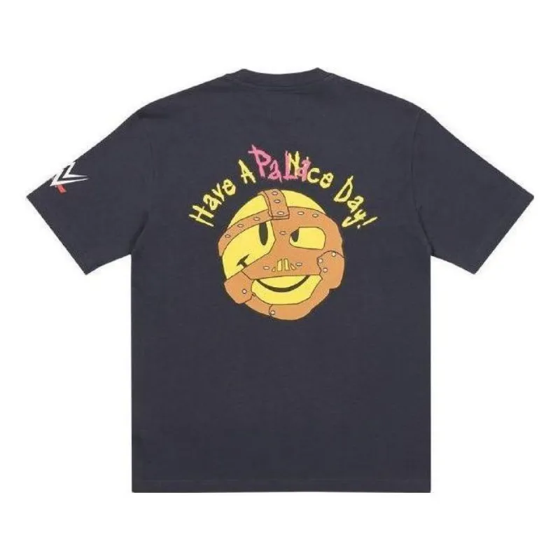 Palace X WWE SS23 Logo T-Shirt 'Black' P22TS461 sold by KicksCrew