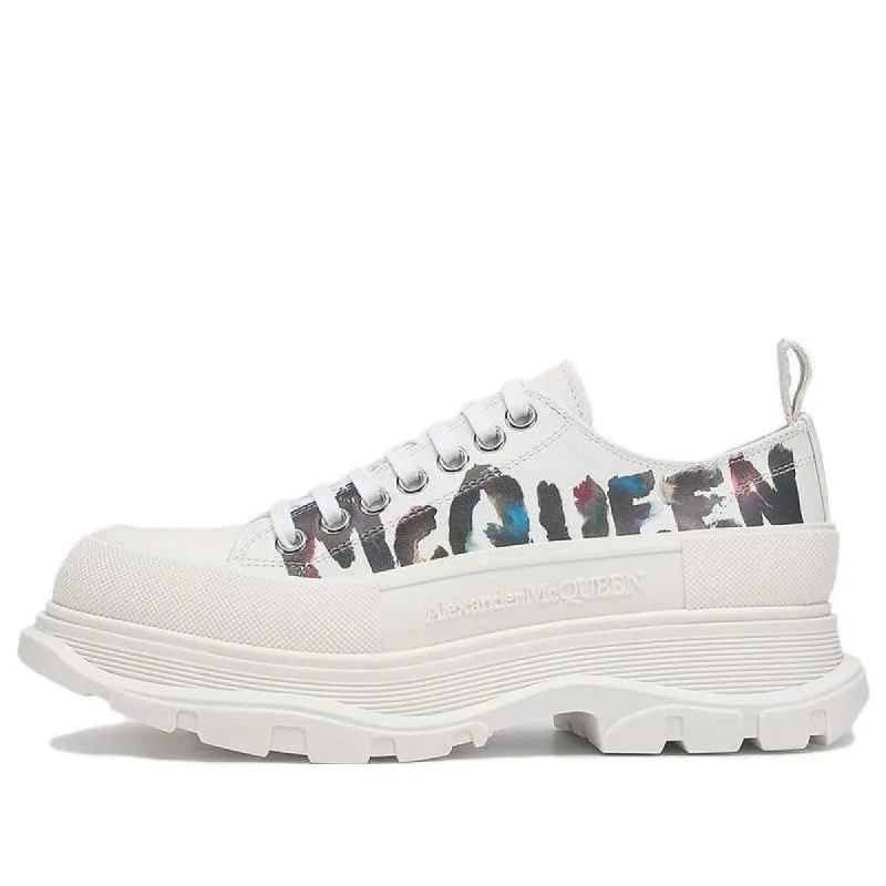 Alexander McQueen Tread Slick Lace-up Shoes 'White Multi' 711108WIATC9583 sold by KicksCrew