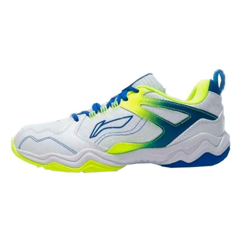 Li-Ning Sound Wave 3 'White Blue Neon Yellow' AYTS036-1 sold by KicksCrew