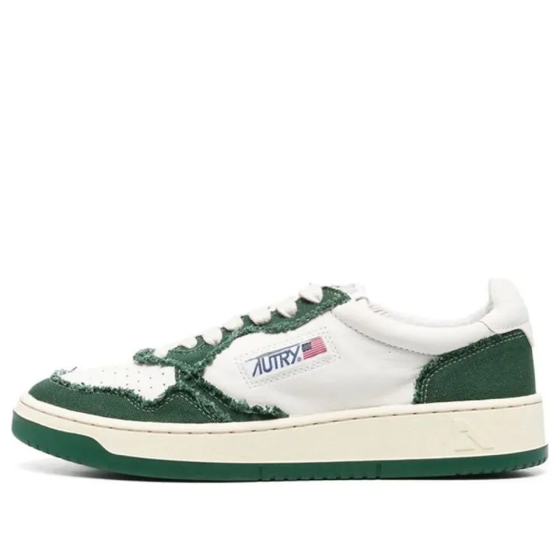 AUTRY Medalist Canvas-Panelled 'White Green' AULM-CB08 sold by KicksCrew