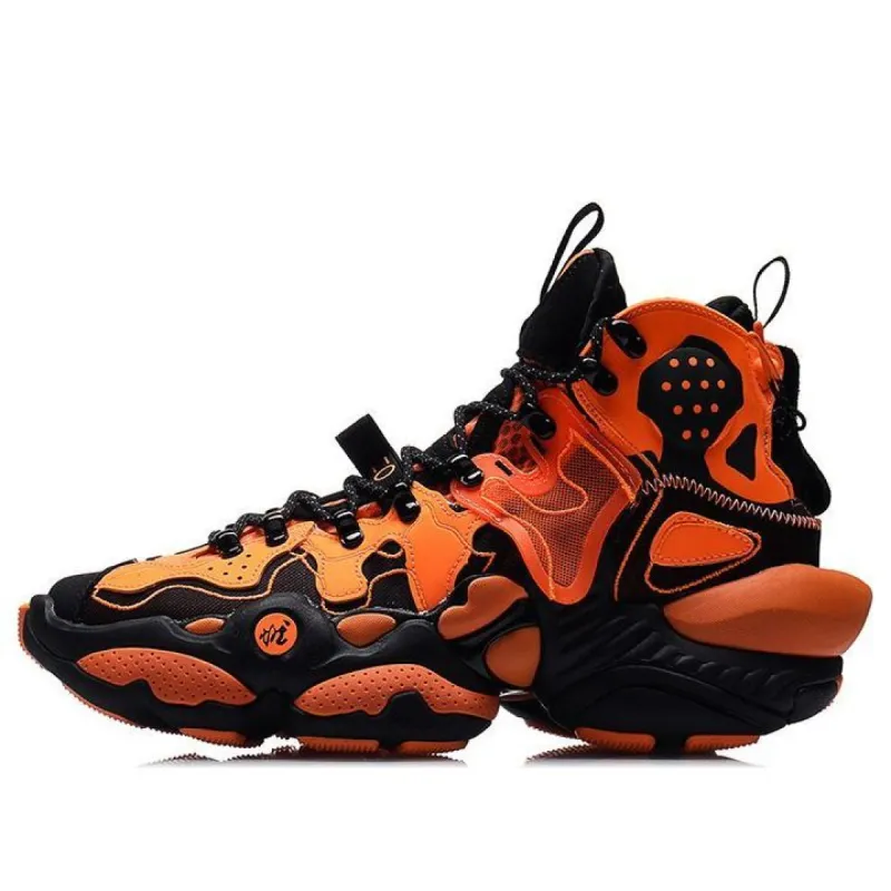 Li-Ning Reburn Ace Mid 'Orange Black' AGBQ079-2 sold by KicksCrew