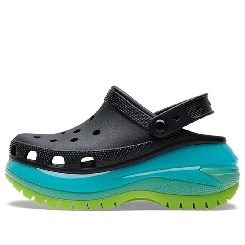 (WMNS) Crocs Mega Crush Clogs 'Black Multi' 207988-0C4 sold by KicksCrew