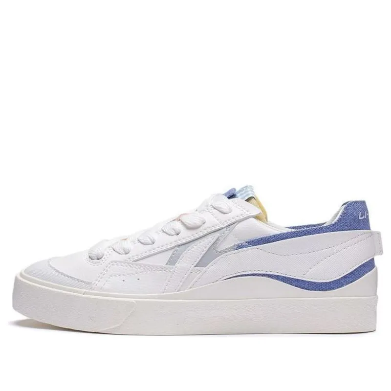(WMNS) Li-Ning Fashion Skate Shoes 'White Blue Pink' AGCT162-3 sold by KicksCrew