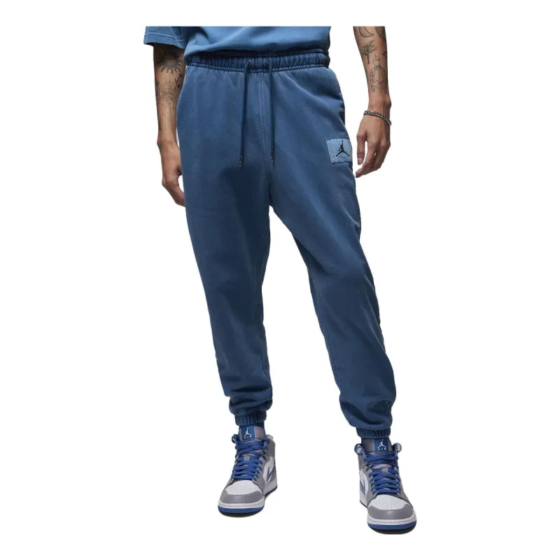 Air Jordan Essentials Fleece Washed Pants 'Blue' FB7299-427 sold by KicksCrew