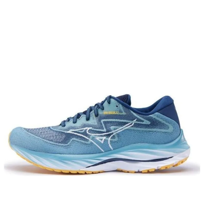 Mizuno Wave Rider 27 Shock Absorbing Bounce LowTop 'Blue' J1GC237504 sold by KicksCrew
