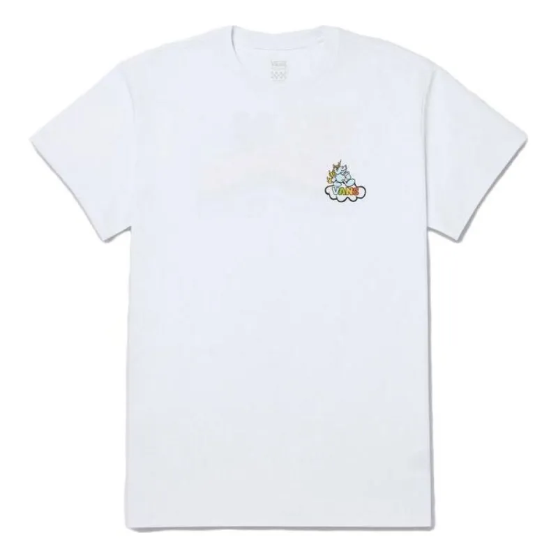 (WMNS) Vans Unicorn Lake Rainbow T-shirt 'White' VN000C0SWHT sold by KicksCrew