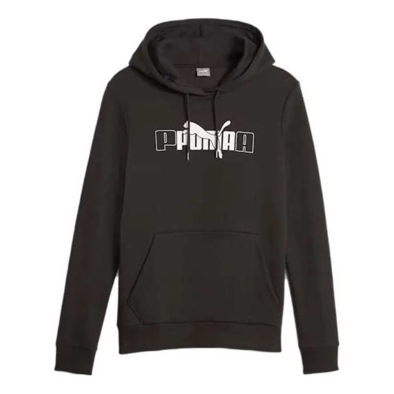 (WMNS) Puma Ess+ Logo Lab Hoodie 'Black' 675955-01 sold by KicksCrew