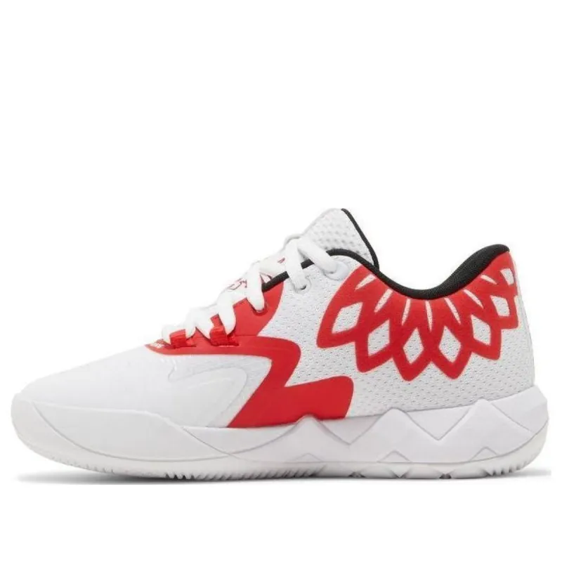 (GS) Puma MB.01 Lo 'Team Colors White High Risk Red' 377368-10 sold by KicksCrew