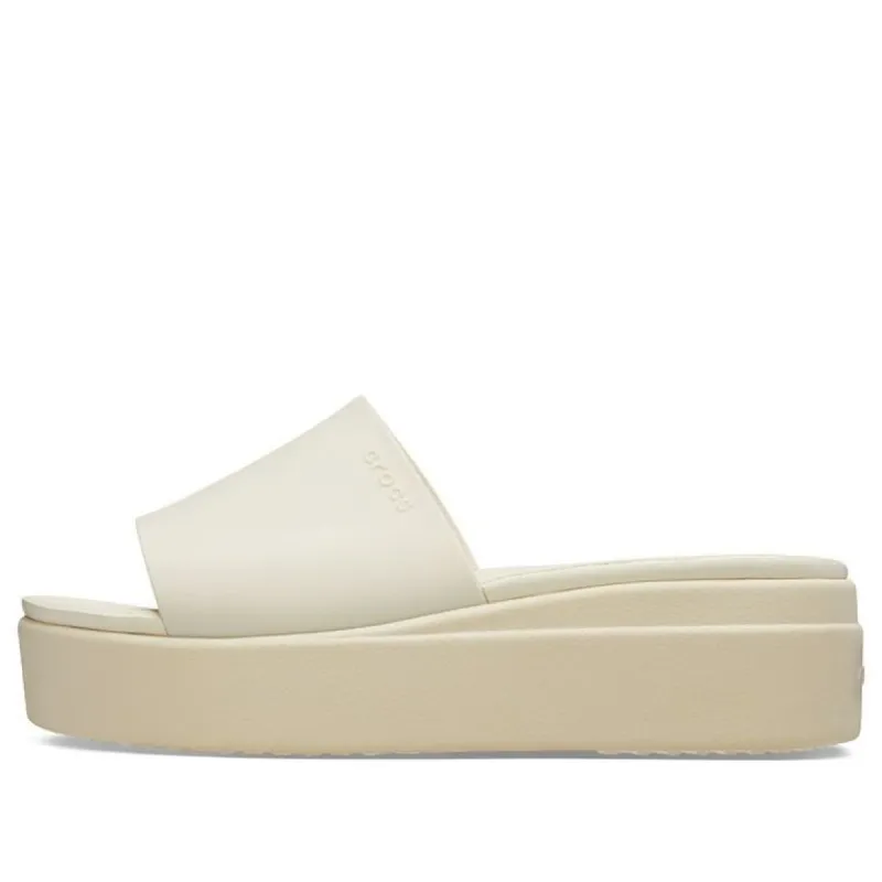(WMNS) Crocs Brooklyn Slide 'White Beige' 208728-2Y2 sold by KicksCrew
