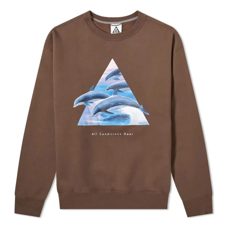 Nike ACG Whale Crew Sweat 'Ironstone Smoke Grey' DH1580-004 sold by KicksCrew