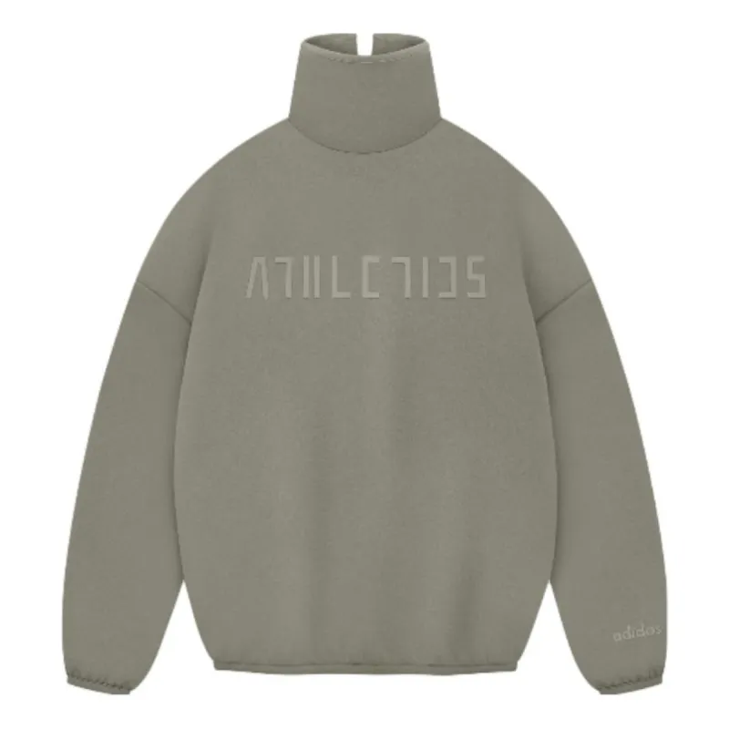 adidas x Fear of God Athletics Suede Fleece Mock Neck 'Clay' IY0942 sold by KicksCrew