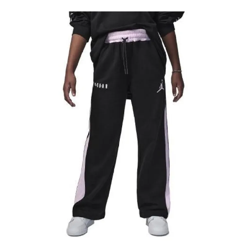 (PS) Air Jordan Soft Touch Mixed Fleece Trousers 'Black Pink' FV5665-010 sold by KicksCrew