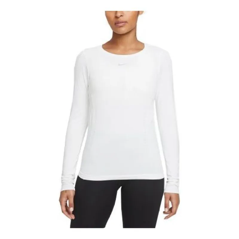 (WMNS) Nike Dri-FIT Swoosh Long Sleeves T-shirt 'Black' DD0594-100 sold by KicksCrew
