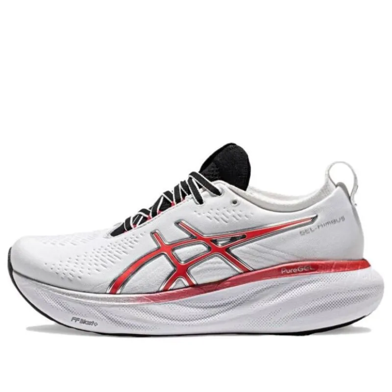 (WMNS) Asics GEL-Nimbus 25 'White/Classic Red' 1012B563-100 sold by KicksCrew