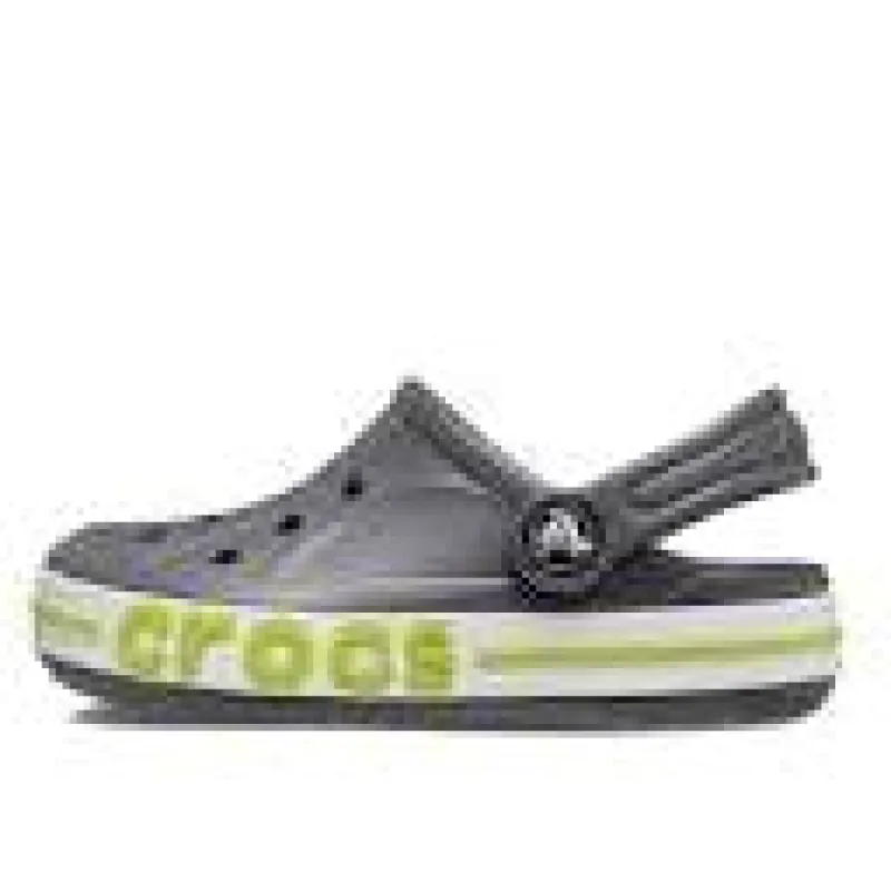 (GS) Crocs Bayaband Clog 'Grey Lime Punch' 207019-0GX sold by KicksCrew