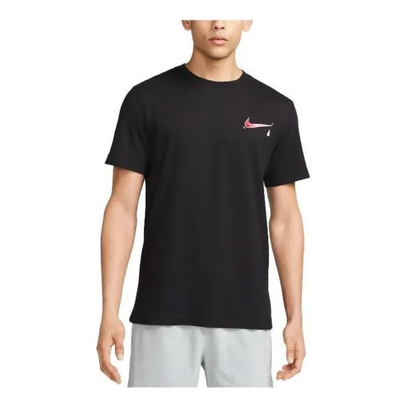 Nike Dri-FIT Yoga T-Shirt 'Black' DZ2650-010 sold by KicksCrew