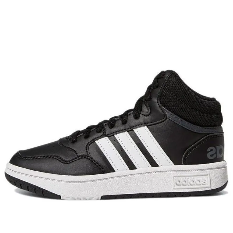 (GS) Adidas Neo Originals Hoops Mid Shoes 'Black White' GW0402 sold by KicksCrew