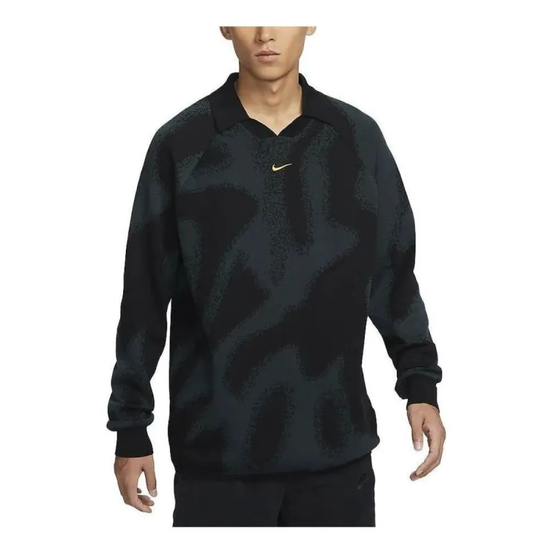 Nike Culture of Football Knit Long-Sleeve Soccer Sweater 'Green Black' FD7285-323 sold by KicksCrew