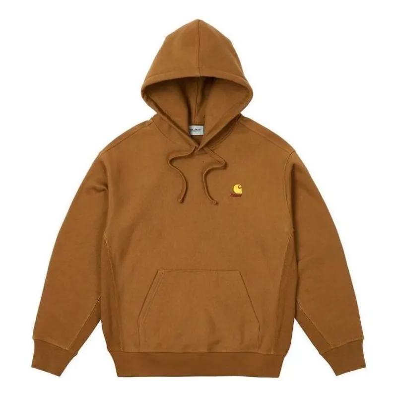 Palace x Carhartt WIP Hoodie 'Hamilton Brown/Tobacco' I033560-KHAKI sold by KicksCrew