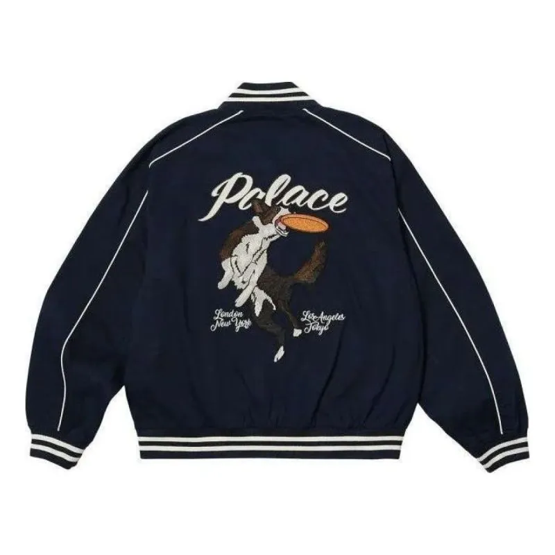 Palace Catch It Bomber Jacket 'Navy' P24JK052 sold by KicksCrew