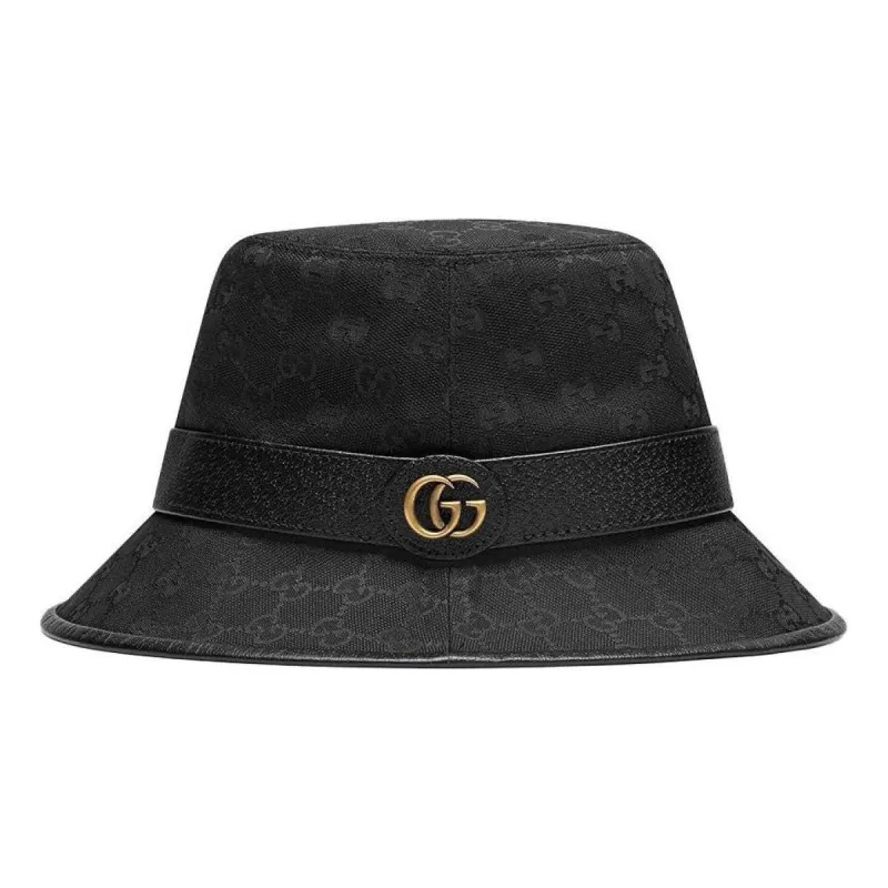 (WMNS) Gucci GG Canvas Bucket Hat With Double G 'Black' 576587-4HG53-1060 sold by KicksCrew