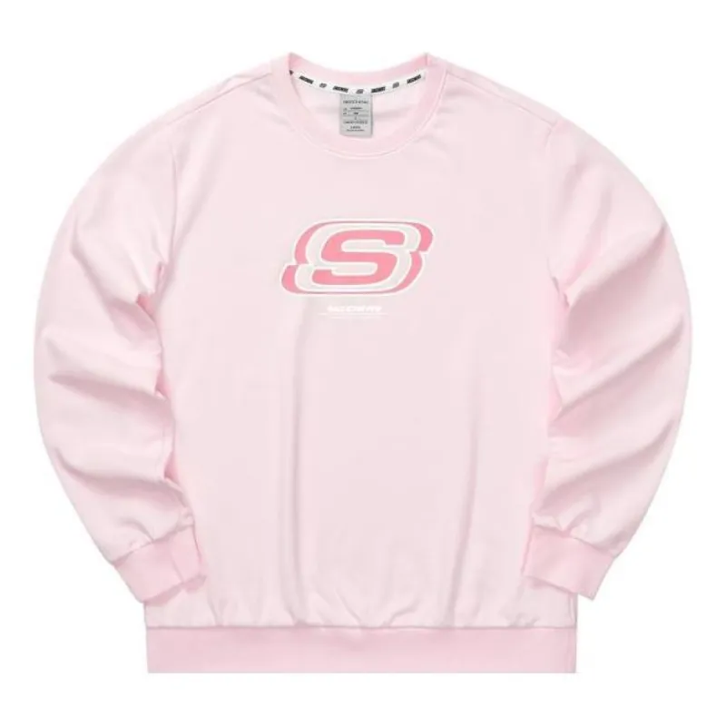 Skechers S Letter Crew Sweater 'Pink' L322U083-01NX sold by KicksCrew