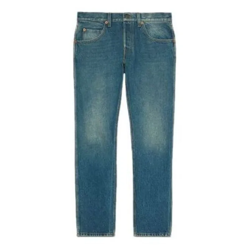 Gucci Tapered Washed Jeans 'Blue Denim' 408637-XDBBQ-4011 sold by KicksCrew