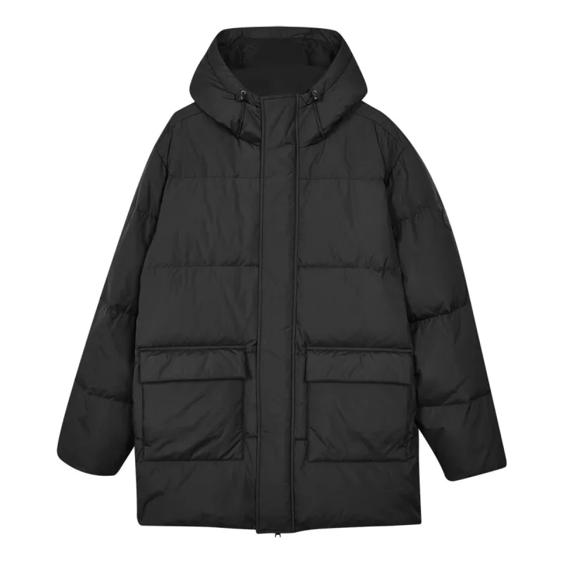 Skechers Casual Long Down Jacket 'Black' L423M091-0018 sold by KicksCrew