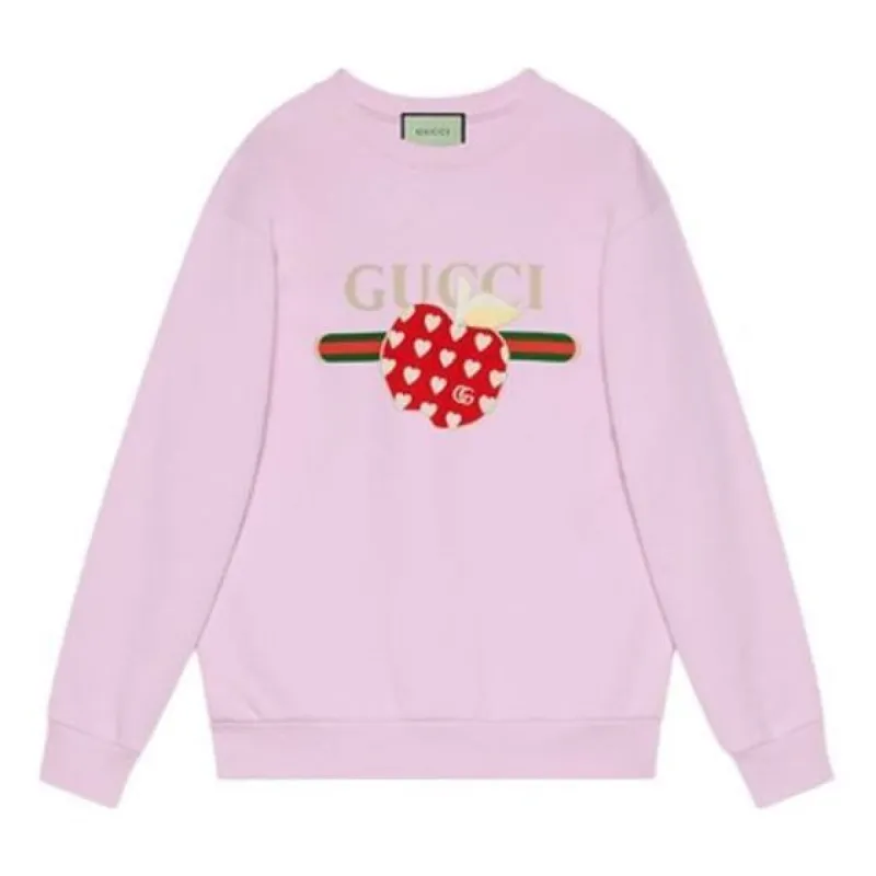 (WMNS) Gucci Les Pommes Sweatshirt 'Pink' 617964-XJDOJ-5320 sold by KicksCrew