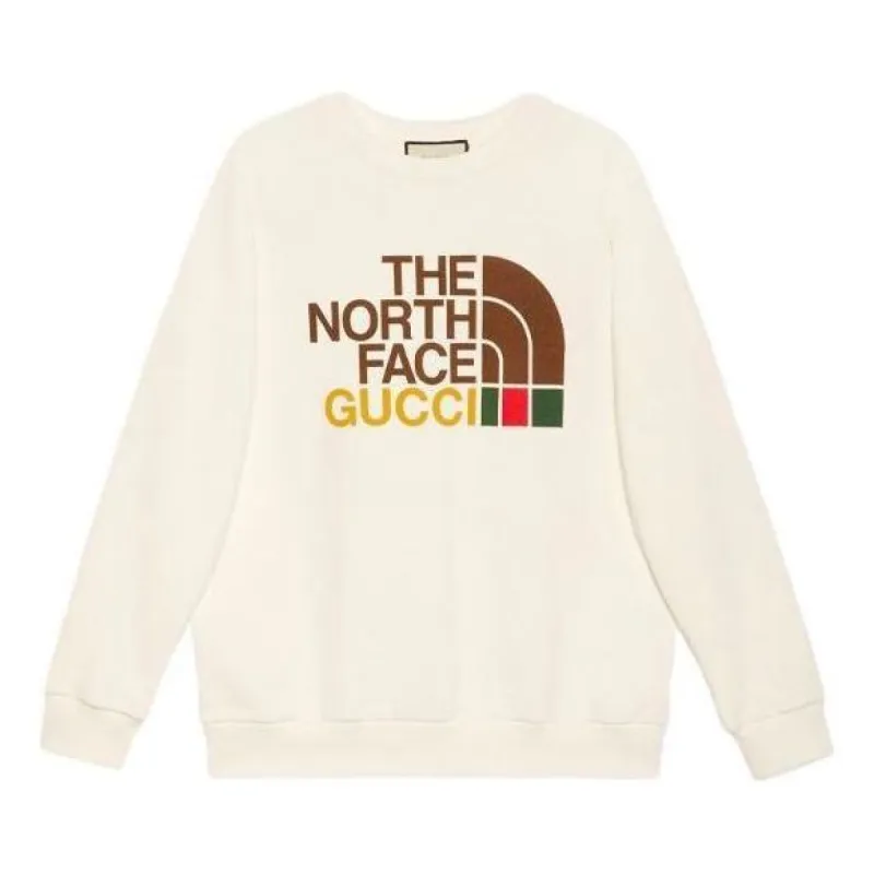 (WMNS) Gucci x The North Face Cotton Sweater 'Beige' 617964-XJDBY-9095 sold by KicksCrew