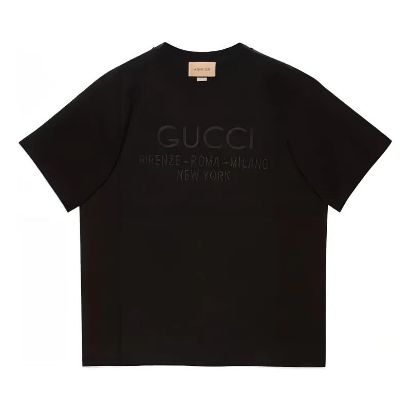 Gucci Cotton Jersey T-Shirt 'Black' 616036XJFZA1000 sold by KicksCrew