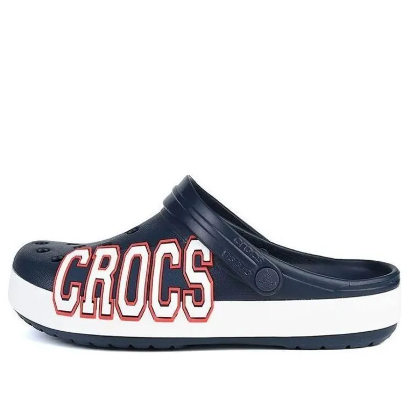 Crocs Crocband Logo Clogs 'Navy White' 205568-462 sold by KicksCrew