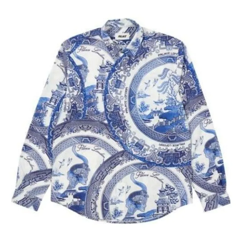 Palace SS22 China Plate Shirt 'Navy' P22SHT111 sold by KicksCrew