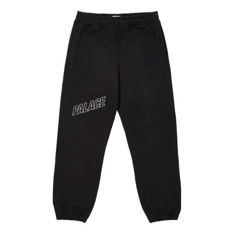 Palace FW22 Slant Zlp Joggers 'Black' P22JG061 sold by KicksCrew