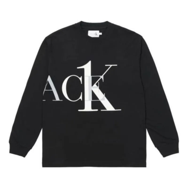 Palace X Calvin Klein Long Sleeve Logo T-Shirt 'Black' P22CKLS002 sold by KicksCrew