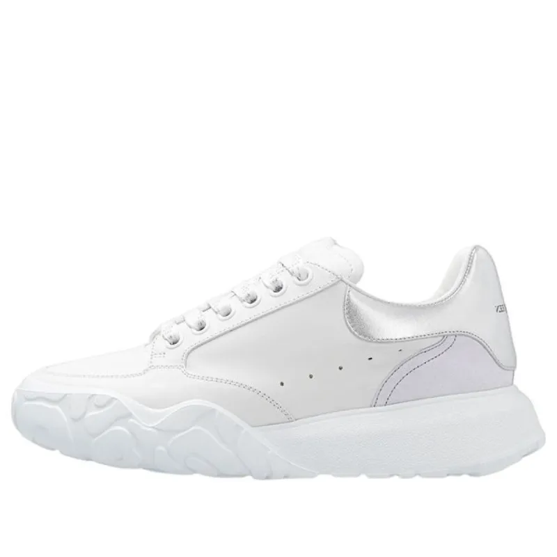 (WMNS) Alexander McQueen Court Trainer 'White Silver' 709033WIAAZ8879 sold by KicksCrew