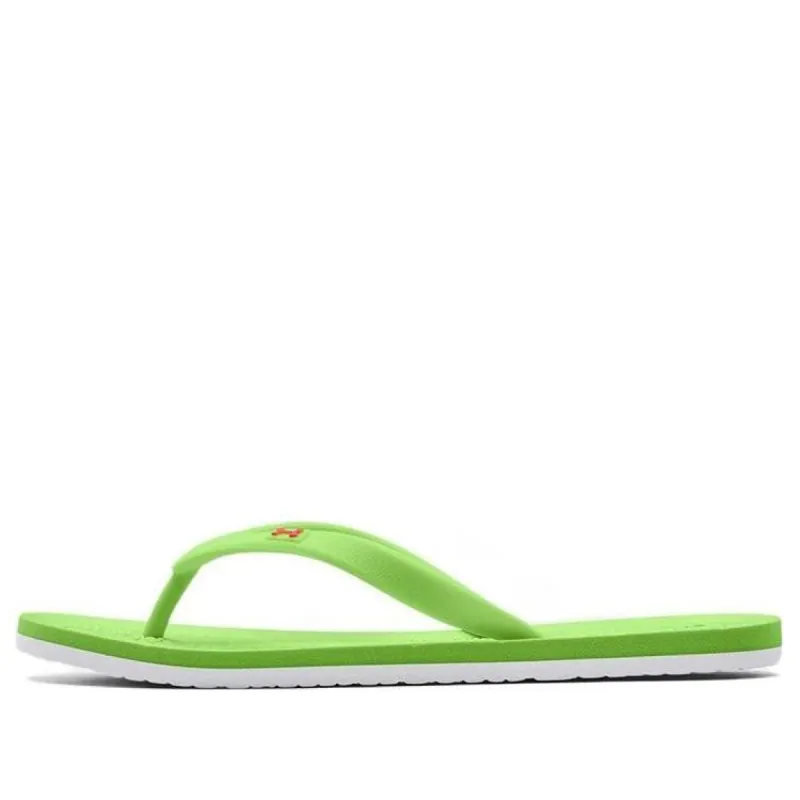 (WMNS) Under Armour Atlantic Dune Sandals 'Quirky Lime White' 3022716-306 sold by KicksCrew