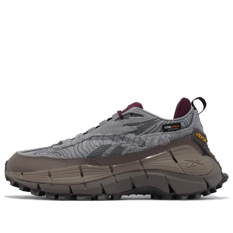 Reebok Zig Kinetica 2.5 Edge 'Grey Burgundy' 100034215 sold by KicksCrew