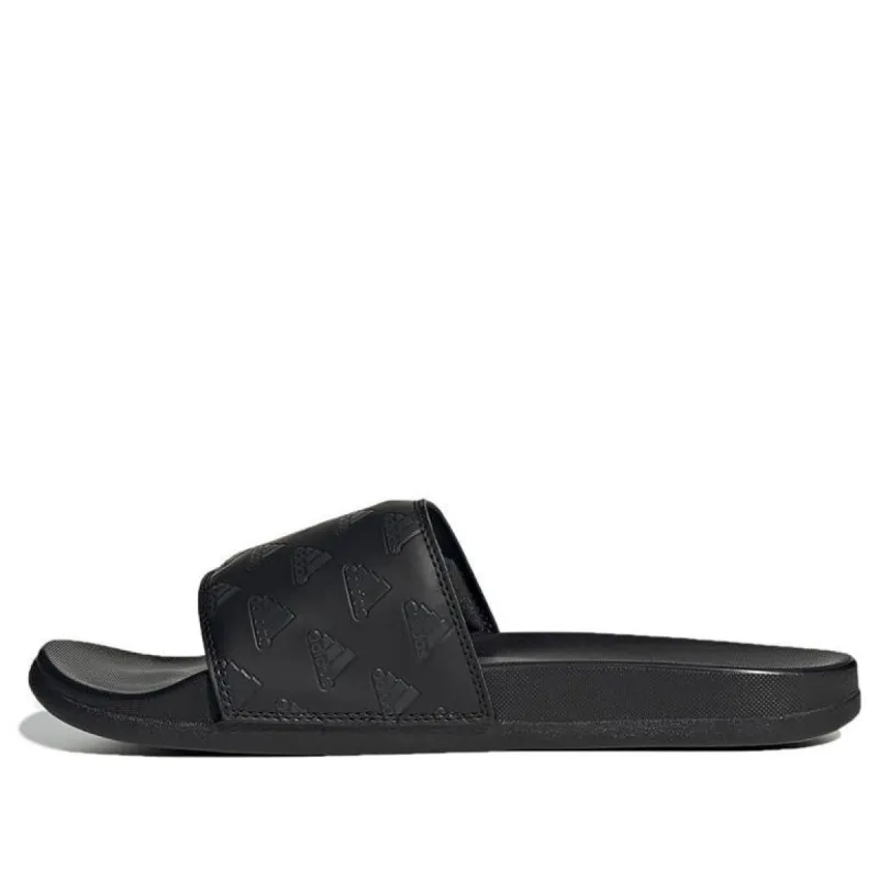 adidas Adilette Comfort Slide 'Repeat Logo - Black' GV9736 sold by KicksCrew