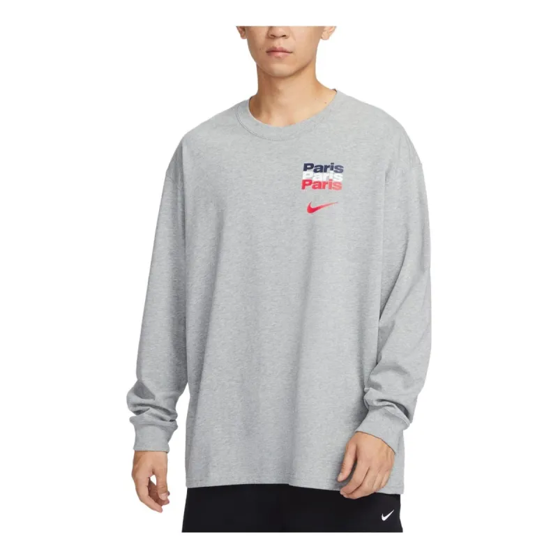 Nike Paris Saint-Germain Legend Long Sleeve T-Shirt 'Grey' FQ0262-063 sold by KicksCrew