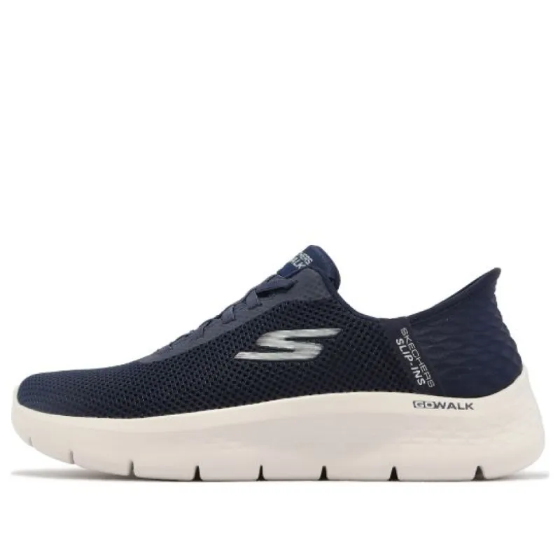 (WMNS) Skechers Go Walk Flex 'Navy White' 124975-WNVW sold by KicksCrew