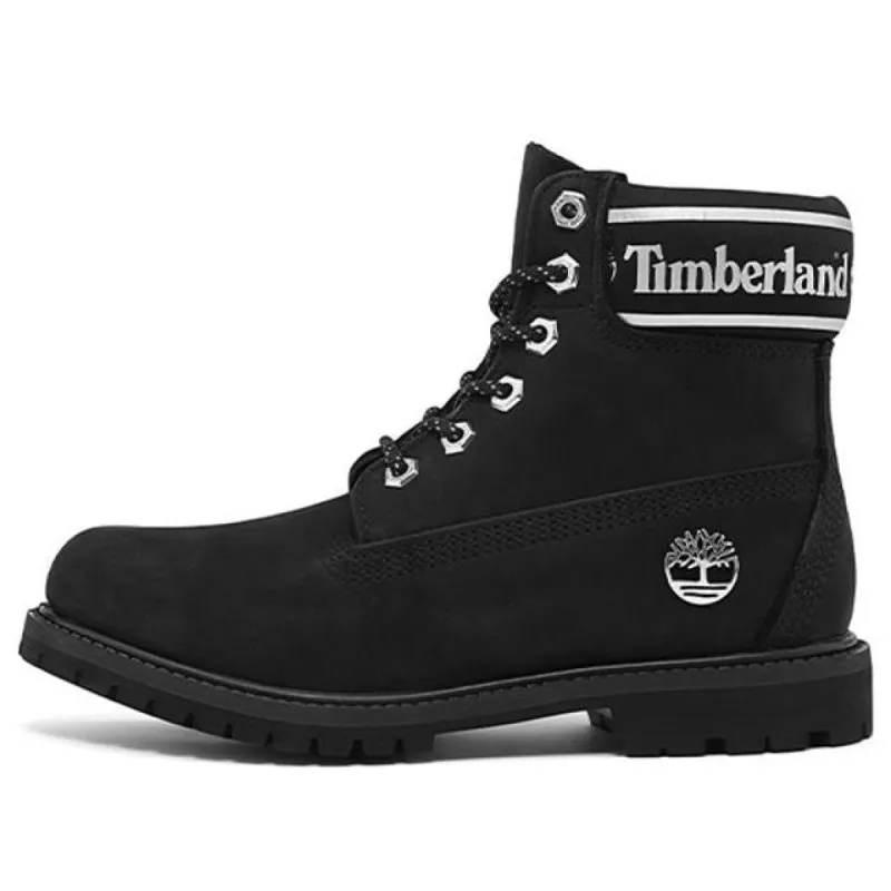 (WMNS) Timberland 6 Inch Premium Waterproof Boots 'Black Nubuck Logo' A41CXW sold by KicksCrew
