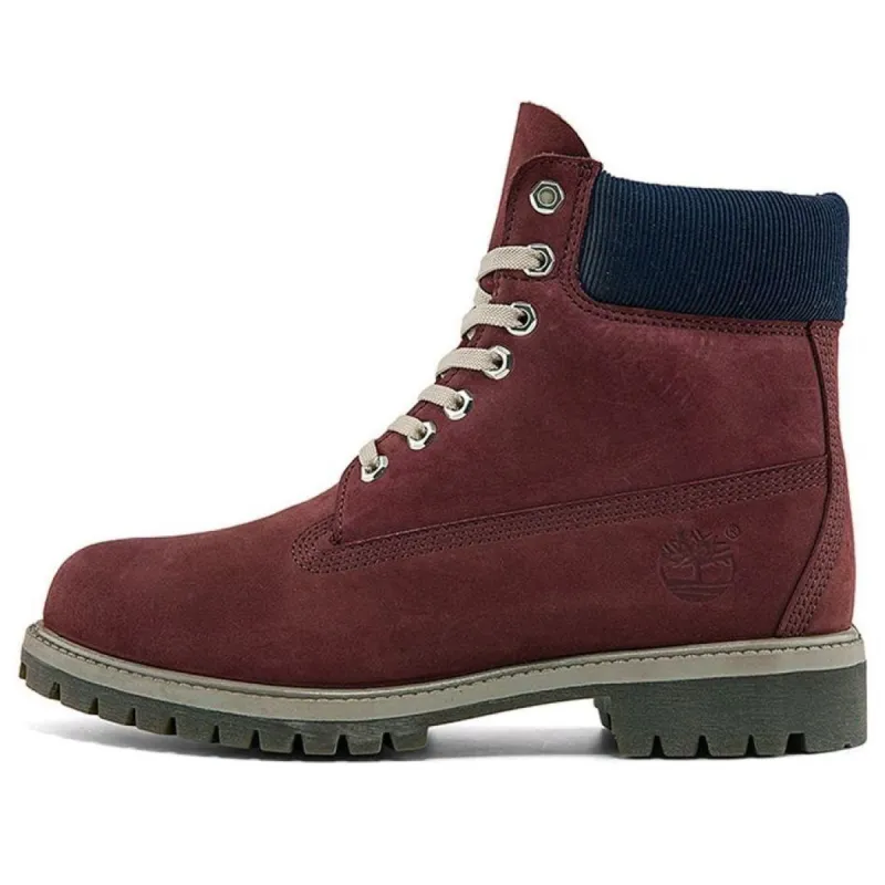 Timberland Premium 6 Inch Waterproof Boots 'Burgundy Nubuck' A2QXK sold by KicksCrew