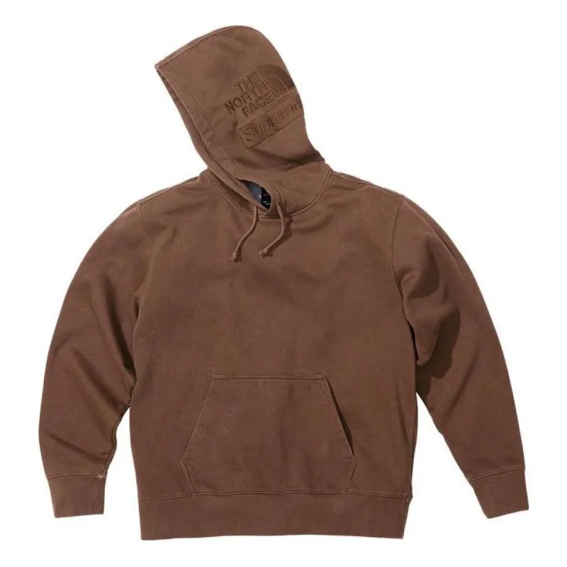 Supreme x The North Face Pigment Printed Hooded Sweatshirt 'Brown' SUP-FW22-760 sold by KicksCrew