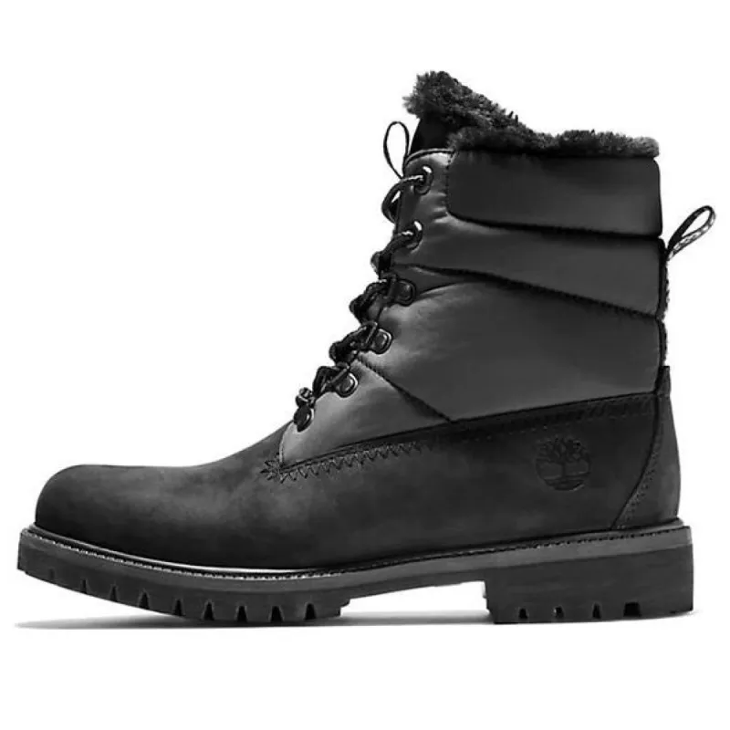 (WMNS) Timberland Heritage 6 Inch Premium Puffer Waterproof Boots 'Black with Black Fur' A2P2V001 sold by KicksCrew